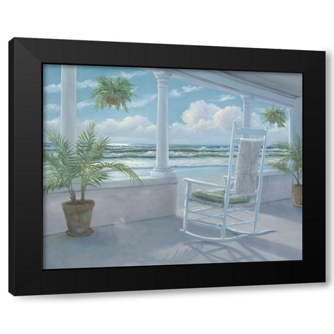 Coastal Porch I Black Modern Wood Framed Art Print by Janisse, Georgia