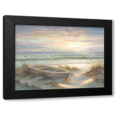 Old Rowboat Black Modern Wood Framed Art Print with Double Matting by Janisse, Georgia