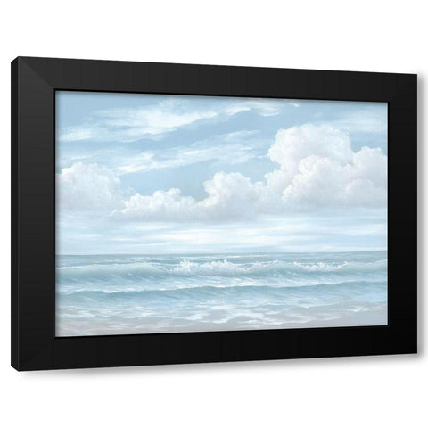 Light Seascape Black Modern Wood Framed Art Print with Double Matting by Janisse, Georgia