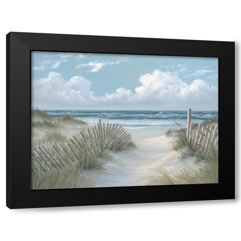 Pathway Through the Dunes Black Modern Wood Framed Art Print by Janisse, Georgia