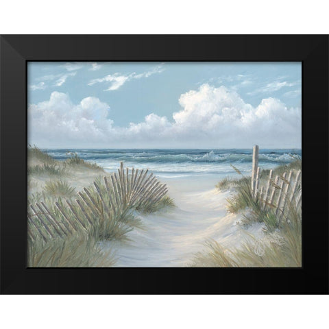 Pathway Through the Dunes Black Modern Wood Framed Art Print by Janisse, Georgia