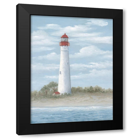 Cape May Light Black Modern Wood Framed Art Print by Janisse, Georgia