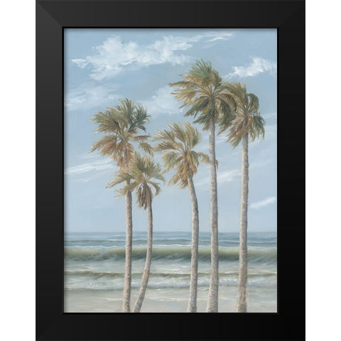 Wind in the Palms Black Modern Wood Framed Art Print by Janisse, Georgia