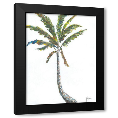 Palm I Black Modern Wood Framed Art Print with Double Matting by Janisse, Georgia