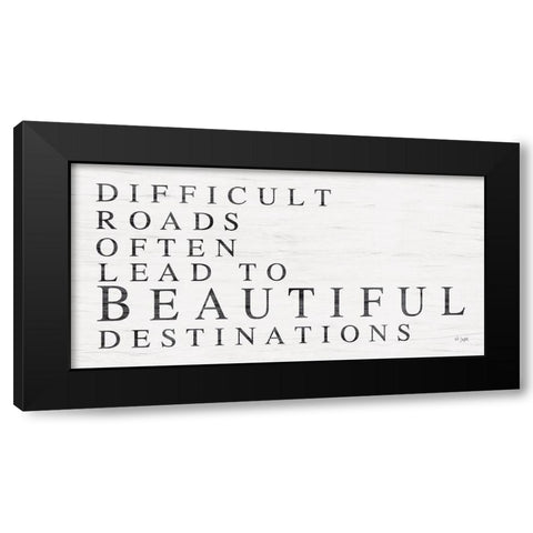 Beautiful Destinations Black Modern Wood Framed Art Print by Jaxn Blvd.