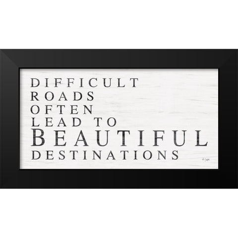 Beautiful Destinations Black Modern Wood Framed Art Print by Jaxn Blvd.
