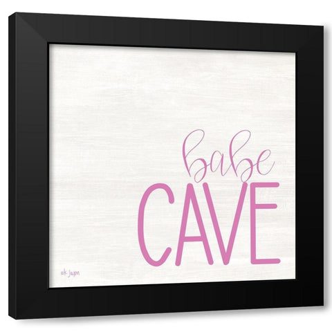 Babe Cave Black Modern Wood Framed Art Print with Double Matting by Jaxn Blvd.