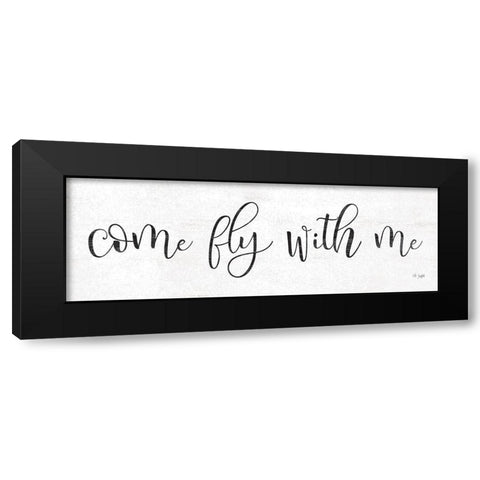 Come Fly with Me Black Modern Wood Framed Art Print by Jaxn Blvd.