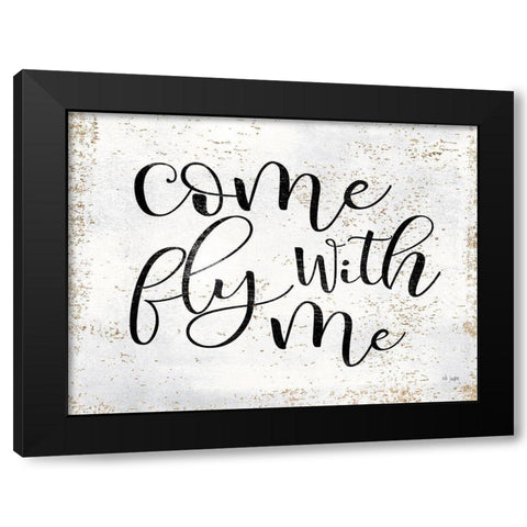 Come Fly with Me Black Modern Wood Framed Art Print by Jaxn Blvd.