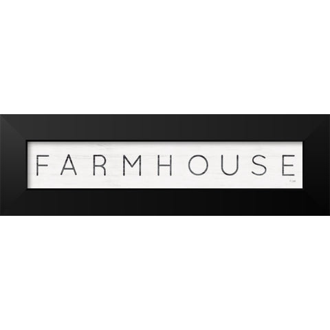 Farmhouse Black Modern Wood Framed Art Print by Jaxn Blvd.