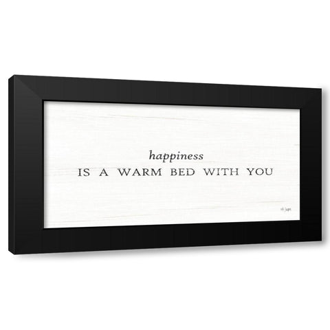 Warm Bed with You Black Modern Wood Framed Art Print by Jaxn Blvd.