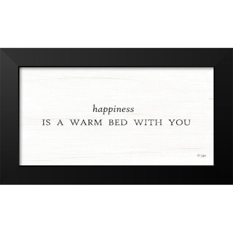 Warm Bed with You Black Modern Wood Framed Art Print by Jaxn Blvd.