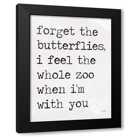 The Whole Zoo Black Modern Wood Framed Art Print with Double Matting by Jaxn Blvd.