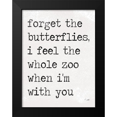 The Whole Zoo Black Modern Wood Framed Art Print by Jaxn Blvd.