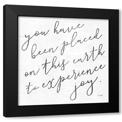 Placed on this Earth Black Modern Wood Framed Art Print with Double Matting by Jaxn Blvd.