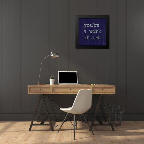 Work of Art Black Modern Wood Framed Art Print by Jaxn Blvd.