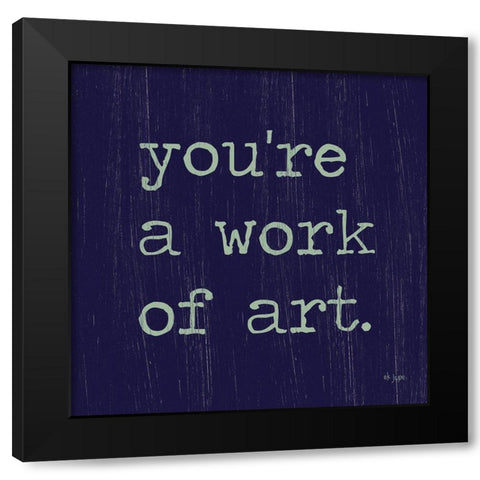 Work of Art Black Modern Wood Framed Art Print by Jaxn Blvd.