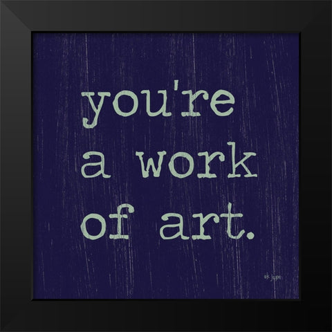 Work of Art Black Modern Wood Framed Art Print by Jaxn Blvd.
