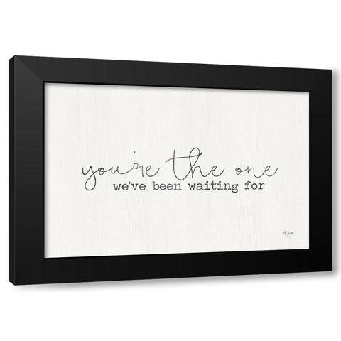 Youre the One Black Modern Wood Framed Art Print with Double Matting by Jaxn Blvd.