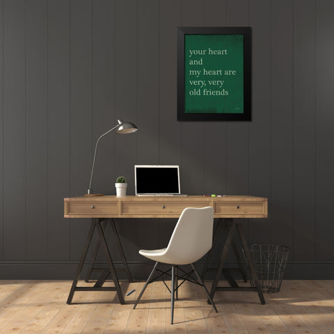 Old Friends Black Modern Wood Framed Art Print by Jaxn Blvd.