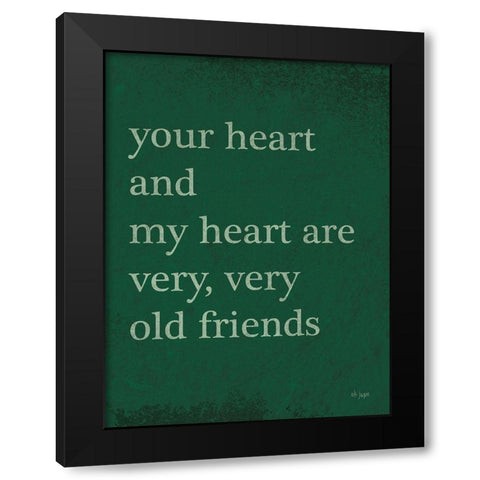 Old Friends Black Modern Wood Framed Art Print by Jaxn Blvd.