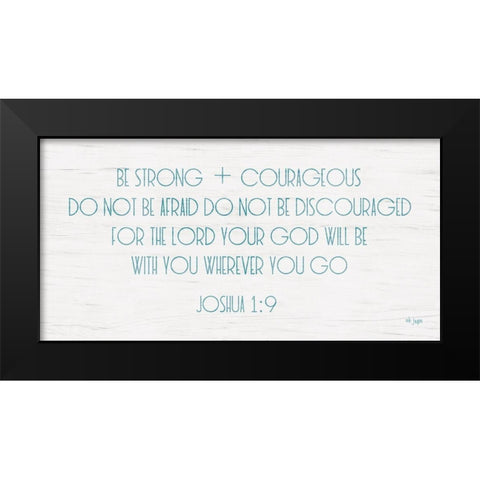 Pastel Hearts Black Modern Wood Framed Art Print by Jaxn Blvd