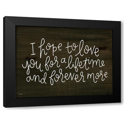 Love For a Lifetime Black Modern Wood Framed Art Print by Jaxn Blvd.