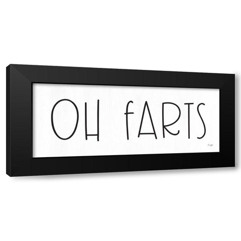 Oh Farts Black Modern Wood Framed Art Print with Double Matting by Jaxn Blvd.