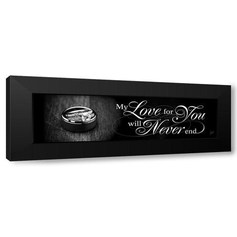 My Love for You Black Modern Wood Framed Art Print with Double Matting by Spivey, Justin