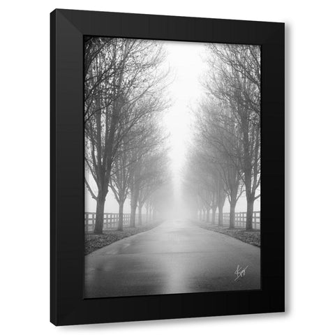 Curious Road Black Modern Wood Framed Art Print by Spivey, Justin
