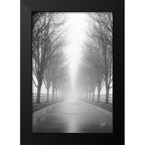 Curious Road Black Modern Wood Framed Art Print by Spivey, Justin