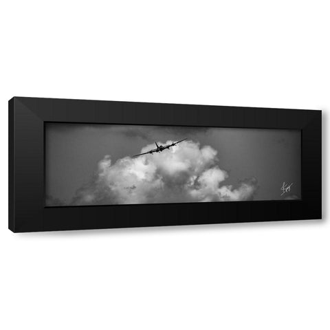 Soaring Black Modern Wood Framed Art Print with Double Matting by Spivey, Justin
