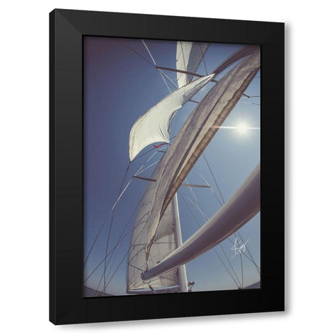 Clear Sailing Black Modern Wood Framed Art Print with Double Matting by Spivey, Justin