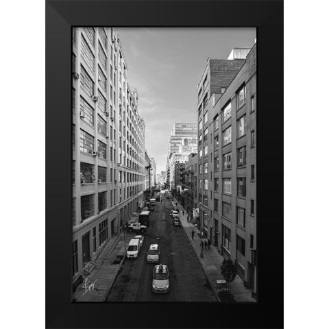 Dueling Cabs Black Modern Wood Framed Art Print by Spivey, Justin
