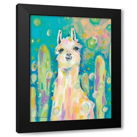 Afternoon in the Cactus Garden Black Modern Wood Framed Art Print with Double Matting by Mingo, Jessica