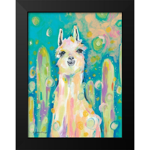 Afternoon in the Cactus Garden Black Modern Wood Framed Art Print by Mingo, Jessica