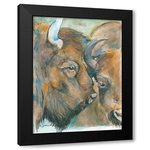 The Herd Black Modern Wood Framed Art Print with Double Matting by Mingo, Jessica