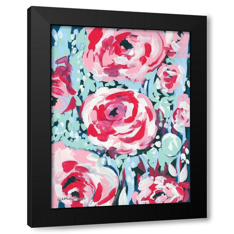Chorus of the Rose Black Modern Wood Framed Art Print by Mingo, Jessica