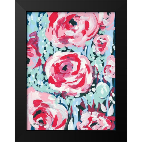 Chorus of the Rose Black Modern Wood Framed Art Print by Mingo, Jessica