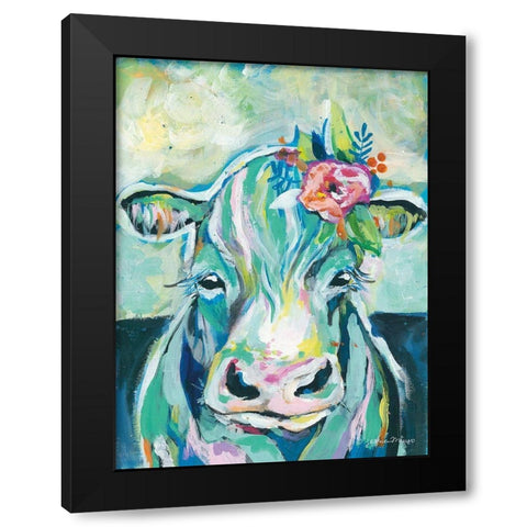 Sweet Donkey      Black Modern Wood Framed Art Print with Double Matting by Mingo, Jessica