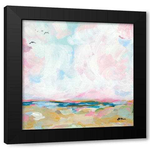 Beach Days I Black Modern Wood Framed Art Print with Double Matting by Mingo, Jessica
