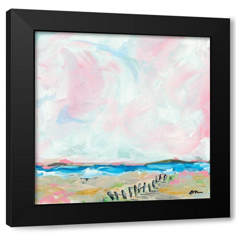 Beach Days II Black Modern Wood Framed Art Print with Double Matting by Mingo, Jessica