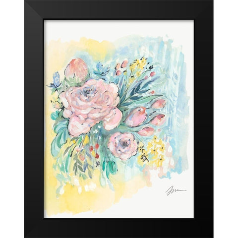 Flowers for Ruby          Black Modern Wood Framed Art Print by Mingo, Jessica