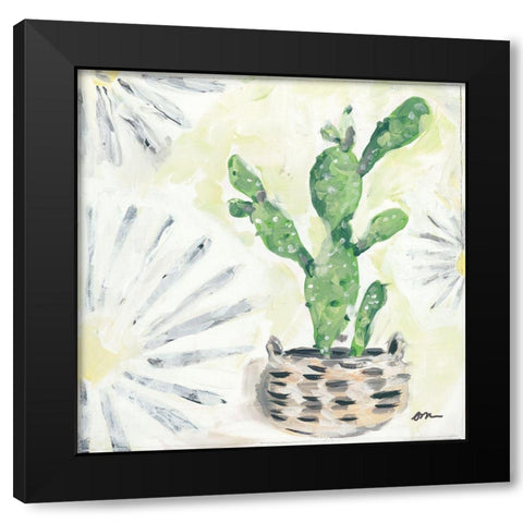 Bono Cactus Black Modern Wood Framed Art Print with Double Matting by Mingo, Jessica