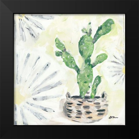 Bono Cactus Black Modern Wood Framed Art Print by Mingo, Jessica