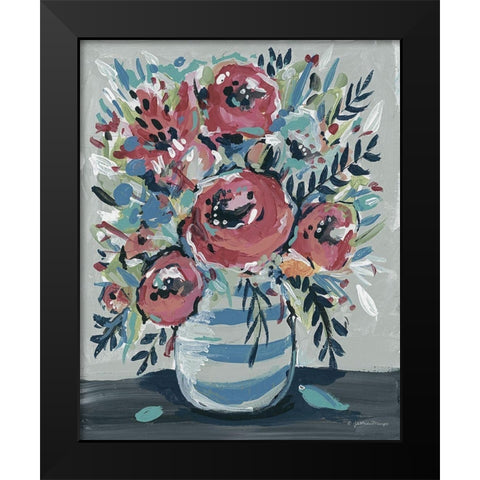 Sophias Flowers Black Modern Wood Framed Art Print by Mingo, Jessica