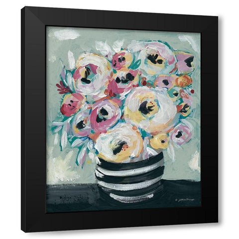 Symphony of Roses Black Modern Wood Framed Art Print with Double Matting by Mingo, Jessica