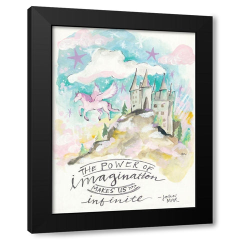 Power of Imagination Black Modern Wood Framed Art Print with Double Matting by Mingo, Jessica