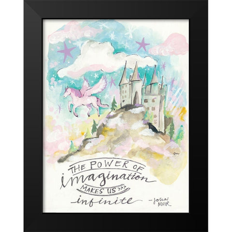 Power of Imagination Black Modern Wood Framed Art Print by Mingo, Jessica