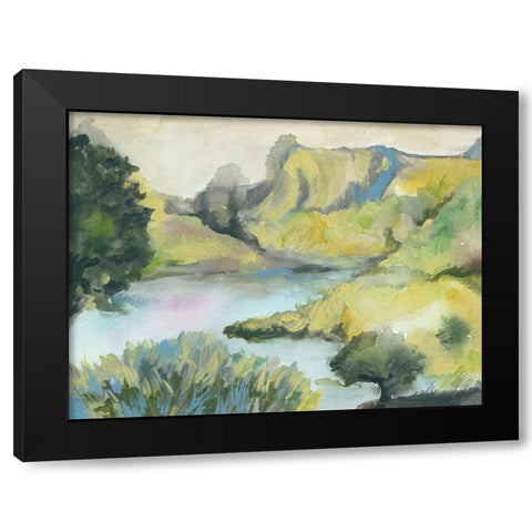 A Place of Beauty Black Modern Wood Framed Art Print by Mingo, Jessica